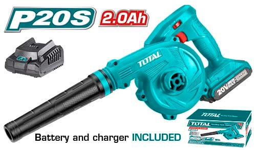TOTAL 20V Lithium-Ion Cordless Variable Speed Blower Kit TABLI200181 Total